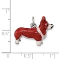 thumbnail image 2 of Sterling Silver Enameled Pembroke Welsh Corgi Charm, 2 of 2