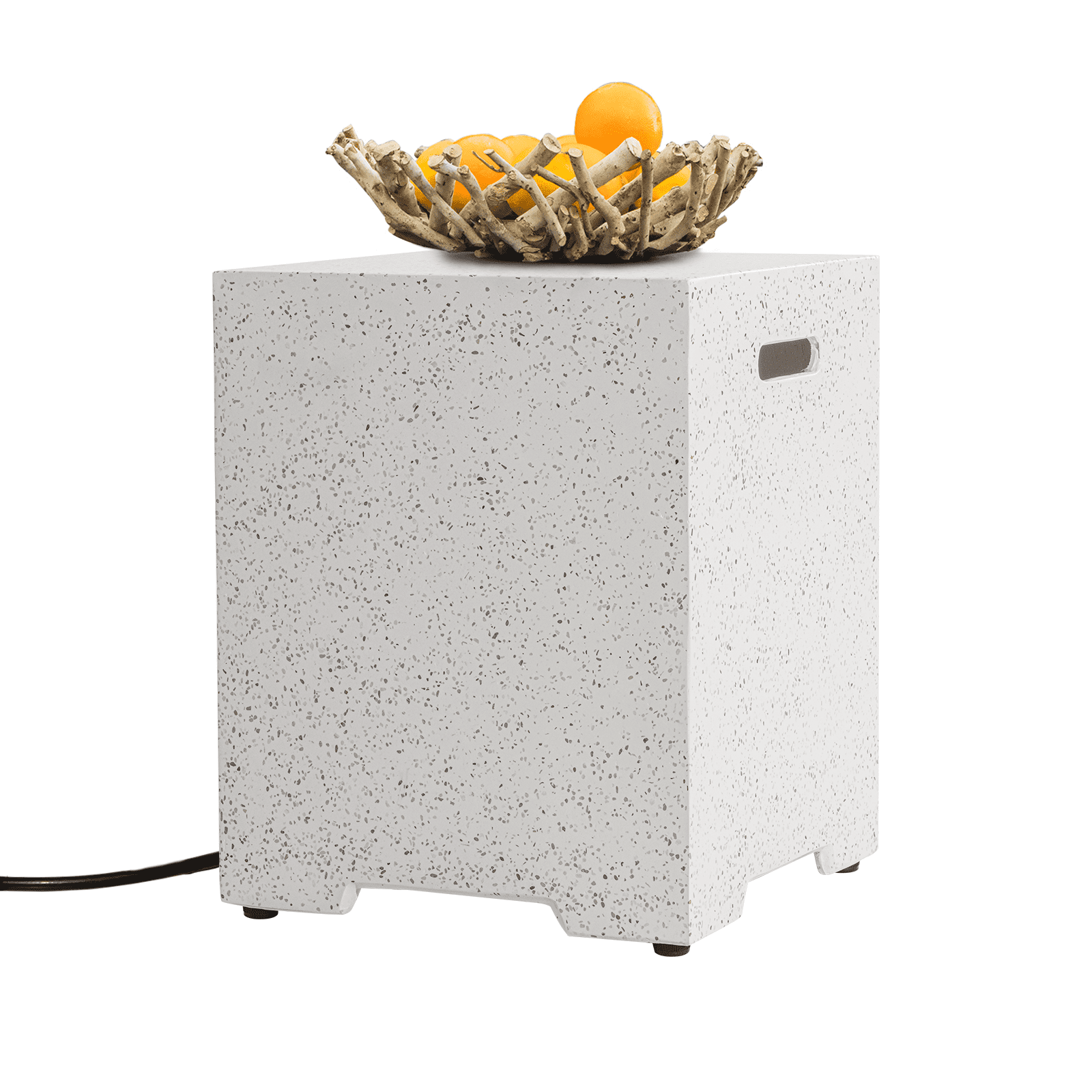 VENTOPYR Outdoor Terrazzo Propane Tank Cover,Hides 20lb Gas Tanks for Fire Pits With Side Handles