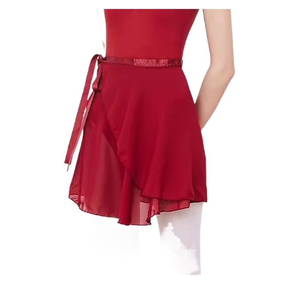 Adult Chiffon Ballet Skirt for Dance Women Girls Gymnastics Wrap Skirt Ballet Training Skirts