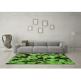thumbnail image 3 of Ahgly Company Indoor Square Oriental Green Modern Area Rugs, 3' Square, 3 of 4