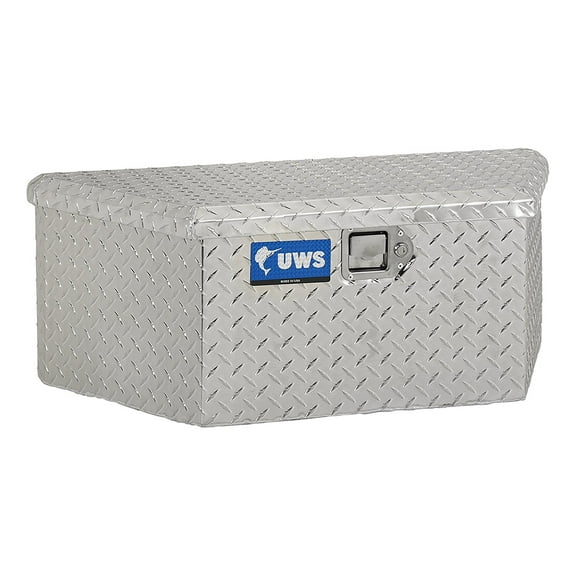 UWS EC20411 34-Inch Heavy-Wall Aluminum Trailer Tongue Tool Box with Low Profile, RigidCore Lid