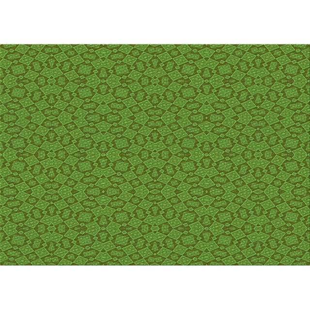 Ahgly Tapis Rectangulaire Lavable en Machine, Algues Vertes, 7 Pieds x 9 Pieds