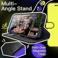 thumbnail image 4 of JETech Wallet Case for Samsung Galaxy S24 5G, Shockproof PU Leather Magnetic Flip Cover with Card Holder, Stand Feature and Full Camera Protection (Black), 4 of 6