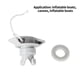 thumbnail image 5 of sweethay Válvula de aire para bote inflable, 4 Uds., válvulas de de PVC, accesorio adaptador de 8 orificios, suministros para yates, Bombillas para automóviles, 5 of 6