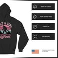 thumbnail image 6 of Just a Girl Who Loves Bigfoot Sweatshirt Sasquatch Fan Cryptid Cute Gift Vintage Sunset Wildlife Camping Hoodie, 6 of 7