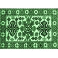 thumbnail image 1 of Ahgly Company Indoor Rectangle Persian Emerald Green Traditional Area Rugs, 7' x 10', 1 of 4