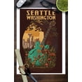 thumbnail image 3 of Seattle, Washington, Seattle with Guitar (9x12 Wall Art Print, Home Decor), 3 of 3