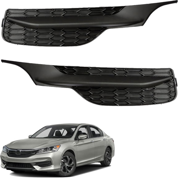 SHZAITOR 1 Pair of Front Bumper Fog Light Cover Left & Right Side Replacement for Accord 2016-2017