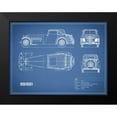 thumbnail image 2 of Rogan, Mark 14x12 Black Modern Framed Museum Art Print Titled - Jaguar SS1-Blue, 2 of 5