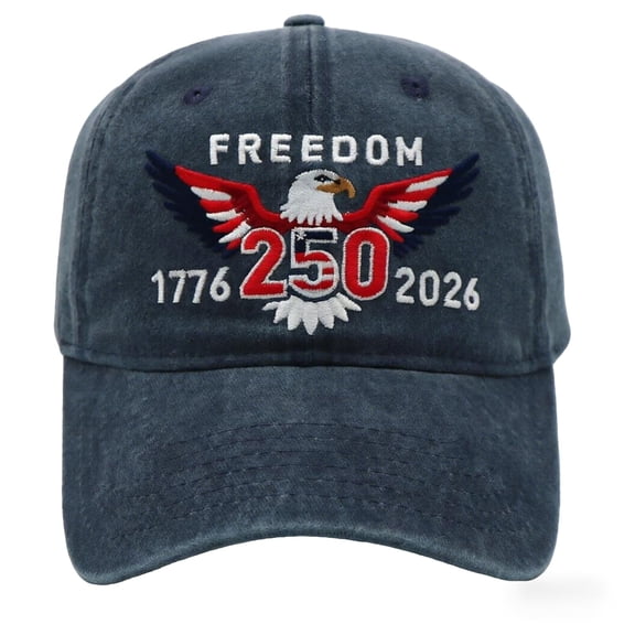 United Stated of American 250th Anniversary Freedoms Baseball Hat Running Embroidered Cap for Men Women