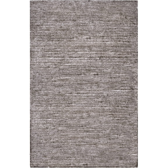 BoutiqueRugs Presto Solid & Striped Area Rug - Black - 2' x 3'