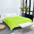 thumbnail image 2 of PiccoCasa All-Season Flannel Fleece, 1 Piece Twin(59" x 78")Blanket, Lime Green, 2 of 8