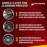 Dura-Coating Technology Tire Dressing Re-Load Kit, Car Tire Shine, High Gloss Protection & Renewal, XXL 16oz