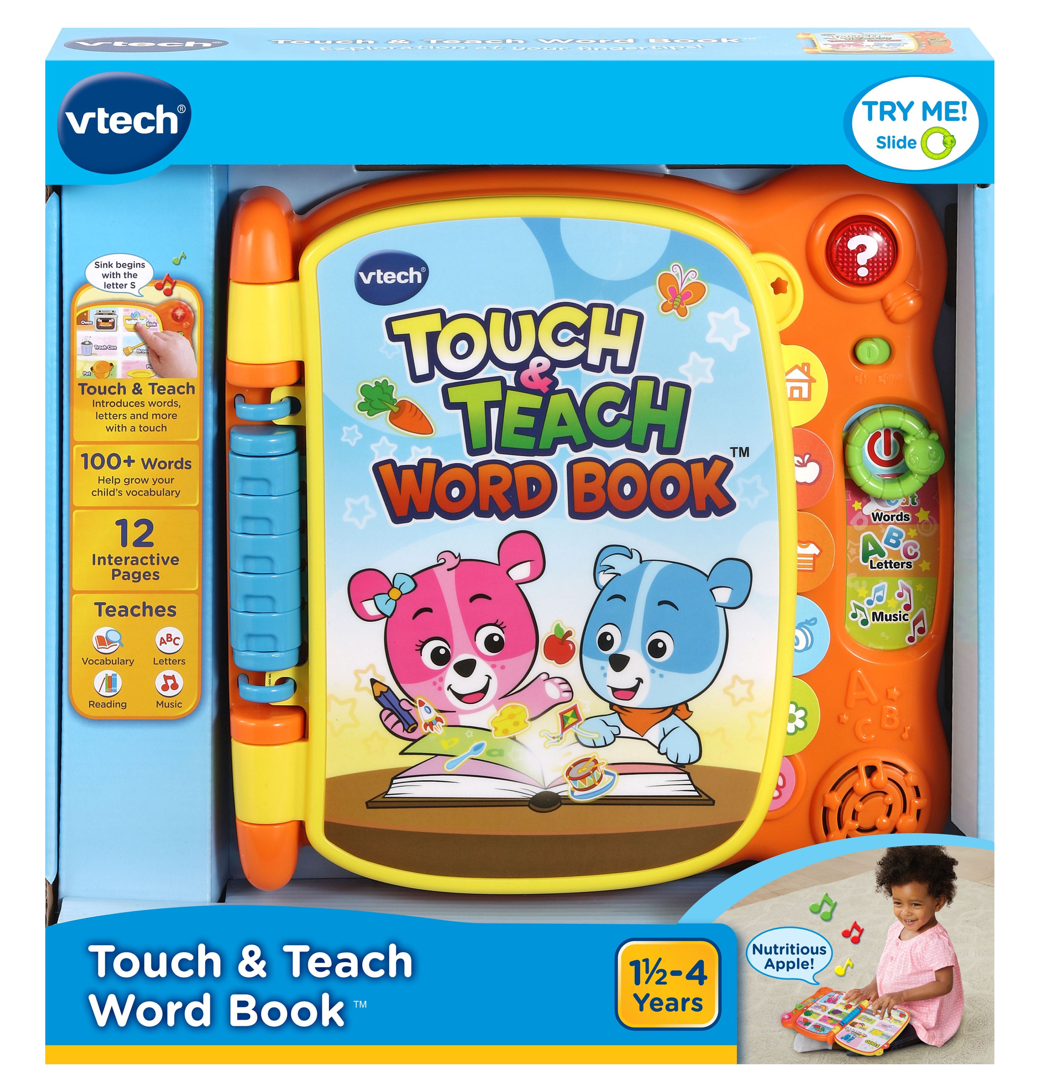 VTech Touch and Teach Word Book Featuring More Than 100 Words - image 5 of 5