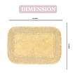 thumbnail image 3 of Home Weavers Radiant Collection Bathroom Rug 100% Cotton Bathroom Rugs Set, Washable Rug, Thick Soft & Absorbent bath Rug, Kitchen Mat, Bath Rug, Bath Floor Mat Non Slip, 17"x24" Rectangle, Yellow, 3 of 9