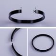 thumbnail image 4 of lionlar Lot de 2-10 Bracelet Manchette Jonc Rond en Acier Inoxydable pour Hommes 8 mm Noir 2 Pcs, 4 of 9