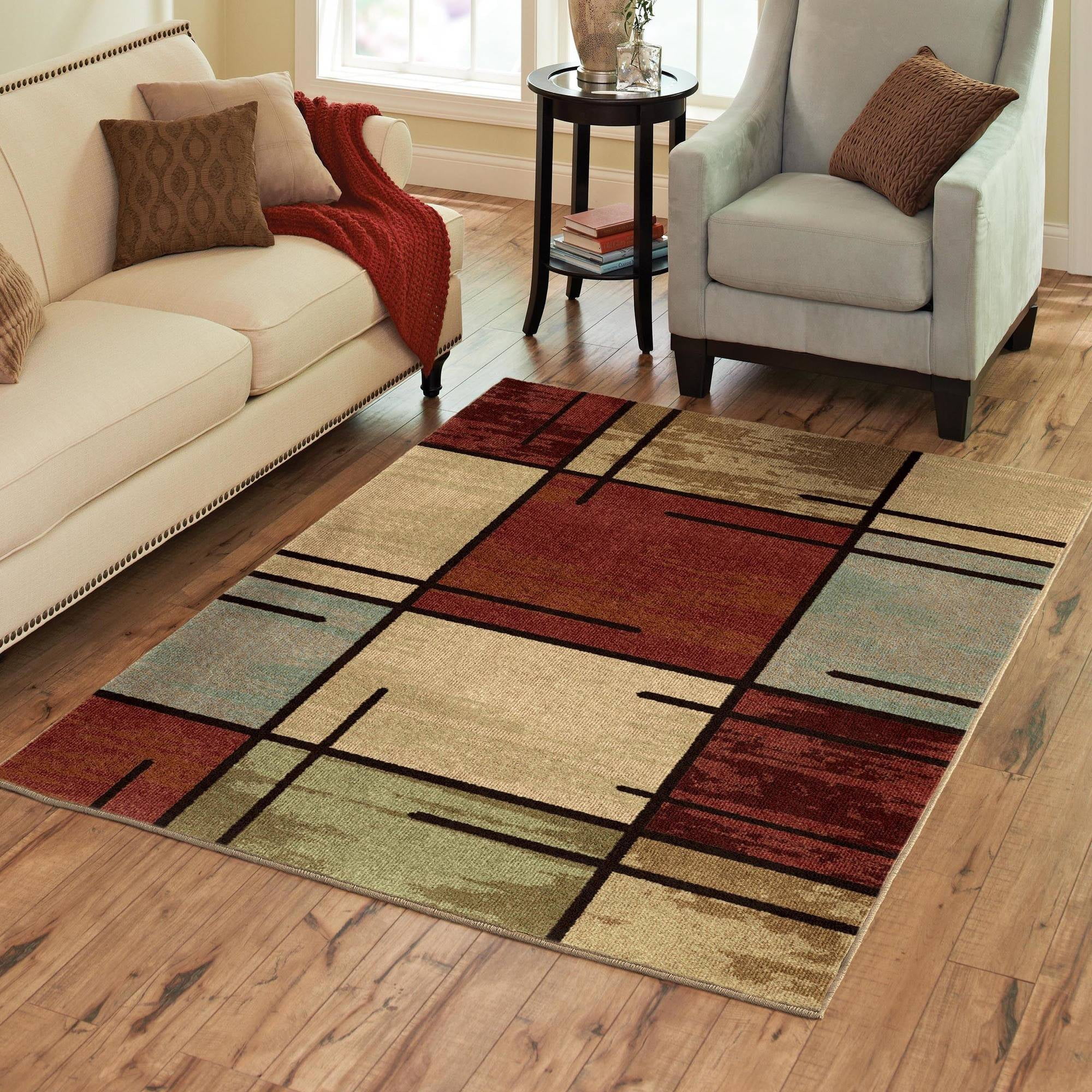 Area Rug Set 3 Piece Accent Rug Runner Multicolor Floor Home Decor