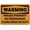 Warning Sign 4, variant on Warning Private Property No Trespassing Guard Dogs On Duty Sign NO.27601 - 12×8 Inches, Metal Tin, Clear Warning for Home & Business Use