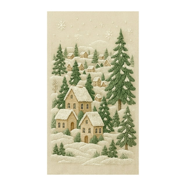 Cheapark Festive Christmas Door Curtain Decoration - Durable Background Cover For Home Door Indoor Holiday Festive Essentials
