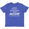 thumbnail image 3 of Inktastic Yeah My Great Grandson is Pretty Awesome Youth T-Shirt, 3 of 5