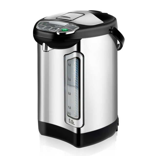 Calentador y calentador de agua eléctrico NutriChef de acero inoxidable de 5 litros