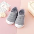 thumbnail image 2 of XIMIN Toddler Boys Girls Sneaker Slip on Shoes Toddler Girls Boys Shoes Sneakers Flat Bottom Non Slip Half Open Toe Slip Breathable Soft Shoes, 2 of 5