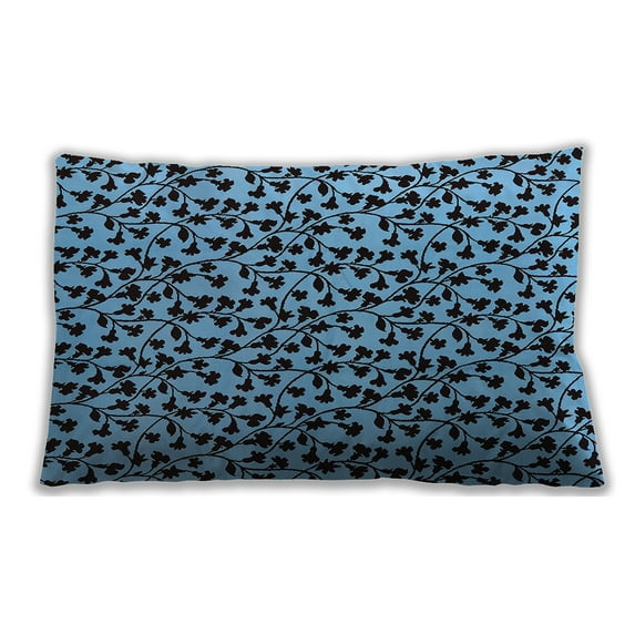 Ahgly Company Indoor Rectangular Mid-Century Modern Lumbar Throw Pillow, 13 inch by 19 inch