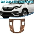 thumbnail image 2 of Unique Bargains Car Gear Shift Panel Cover Interior Accessories for Honda CRV 2017-2022 Peach Wood Texture Pattern, 2 of 7