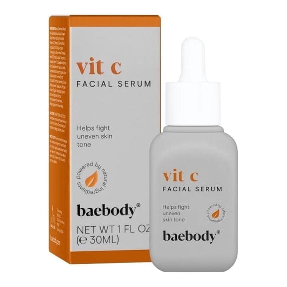 Baebody Critically Acclaimed Vitamin C Serum for Face with Hyaluronic Acid, Vitamin E 1 Fl oz