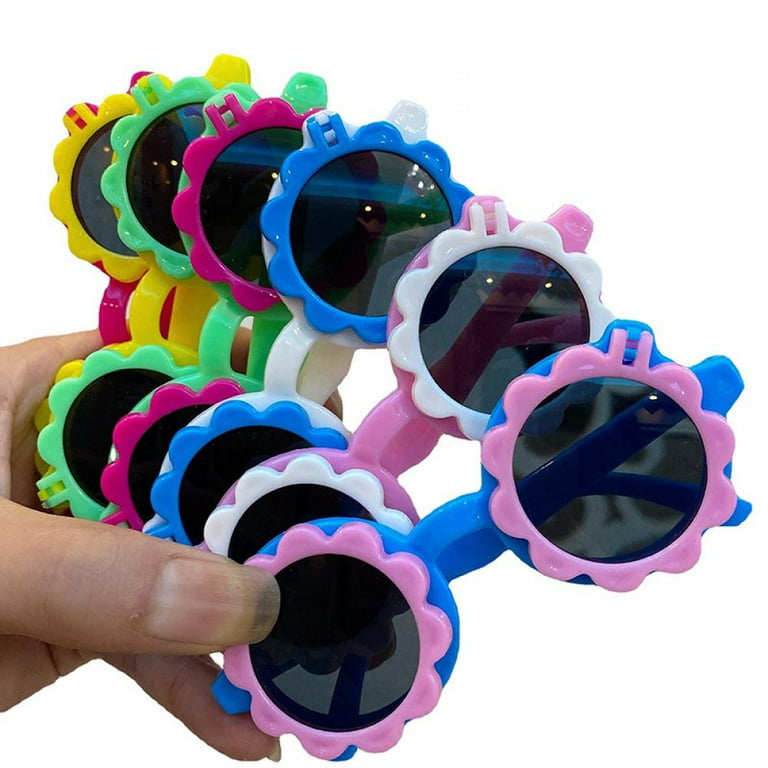 Generic 3 Pairs Of Flower Shape Party Sunglasses For Boys Multicolor-3x  37mm @ Best Price Online