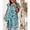 Blue, variant on Women's Casual Tennis Dress Summer Lady Ruffle A Line Dress Floral Print Dresses Women Casual O Neck Elegant Short Sleeve Party Dress Blue M
