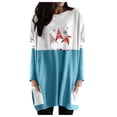 thumbnail image 2 of Pntutb Tallas grandes Mujer Manga larga Navidad Impreso O-cuello tops Camiseta Blusa Pntutb Pntutb-2675, 2 of 3