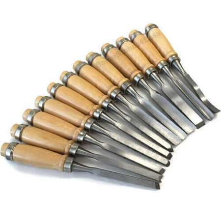 

12 pc Deluxe Wood Carving Set Wood - Chisels