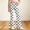 Black, variant on Girls Polka Dot Bootcut Pants High Waist Flare Trousers Casual for Kids White-B