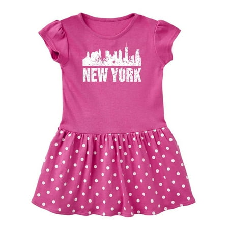 

Inktastic New York Skyline Grunge Gift Baby Girl Dress