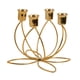 thumbnail image 2 of Candelabro de metal, candelabro elegante, candelabro cónico para bodas, eventos, hoteles, fiestas, comedores Para 4 velas, 2 of 9