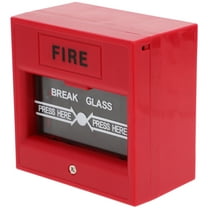 HEMOTON Red Emergency Glass Break Alarm for Home Security Compact Plastic Design