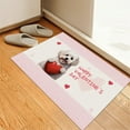 thumbnail image 3 of Happy Valentine's Day Bichon Frise Brings Love Heart Doormat Bichons Dog Lovers Gifts Idea Indoor Outdoor Welcome Mat - 02028, 3 of 5