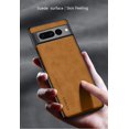 thumbnail image 3 of Dteck for Google Pixel 8A Slim Back Case, Luxury Shockproof Business Retro Premium PU Leather Hybrid Case Cover, Anti-Drop Protective Cover with Lens Protection, brown, 3 of 5