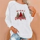thumbnail image 2 of Sudadera de Cuello Redondo de Navidad Para Mujer Tops Transpirables Cómodos de Manga Larga Con Estampado de Moda Odeerbi  ODB196733, 2 of 6