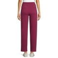 thumbnail image 6 of Time and Tru Women's High Rise Drawstring Waist 30" inseam Knit Pants, 6 of 6