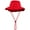 Red, variant on Wide Brim Hiking Fishing Safari Boonie Bucket Hats 100% Cotton UV Sun Protection For Men Women Outdoor Activities L/XL Red