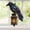Size 4inch, variant on Gothic Raven on Lantern Faux Stained Glass Suncatcher Halloween Crow Window Hanging, Gothic Door Ornament, Spooky Home Decor, Acrylic Suncatcher