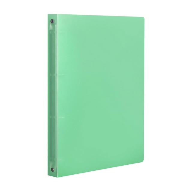 Essentiels de la Rentrée Scolaire 4 Trous Anneau Rond Vue Couverture en Plastique Rechargeable Carnet Journal Dossier Protecteur de Feuilles Mobiles/diy Scrapbooking/ Couverture Protecteur