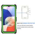 thumbnail image 5 of Takfox Samsung Galaxy A54 5G Belt Clip Holster Case with [Built in Screen Protecotr],Rugged Shockproof Heavy Duty Locking Swivel Holster Kickstand Hard Full Body Cover- Green, 5 of 7