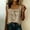 Khaki, variant on Dressy Tank Tops Square Neck Peasant Blouse Women's Casual Tank Top Bow Detail Front Neck Sleeveless Summer Blouse Blue 2X