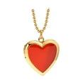thumbnail image 3 of Collar con medallón de corazón rojo Yuyangstore Ajustable elegante, 3 of 6