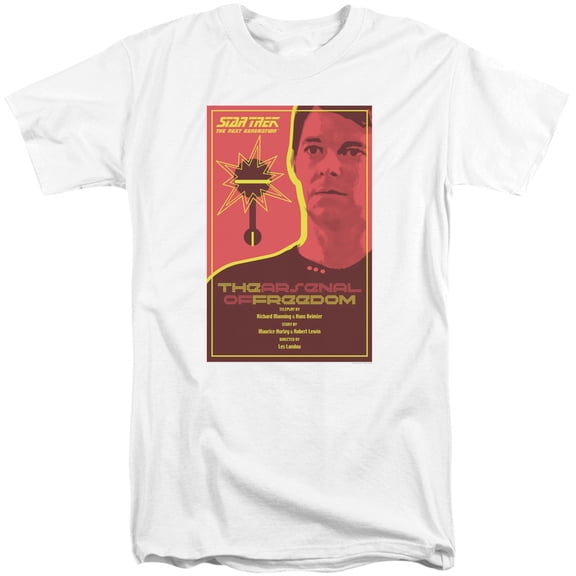 Star Trek Tng Season 1 Episode 21 Adult Tall T-Shirt 18/1 T-Shirt White