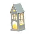 thumbnail image 3 of Lipstore House Candle Holder Decorative Tea Light Lantern for Shelf Party Living Room White Large, 3 of 8