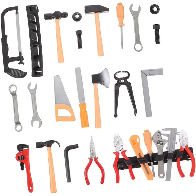 SURJDE Ensemble de 2 Outils de Réparation de Simulation Jouets pour Garçons Outils de Réparation pour Garçons Kit de Réparation Créatif Jouet Vis Casse-Tête